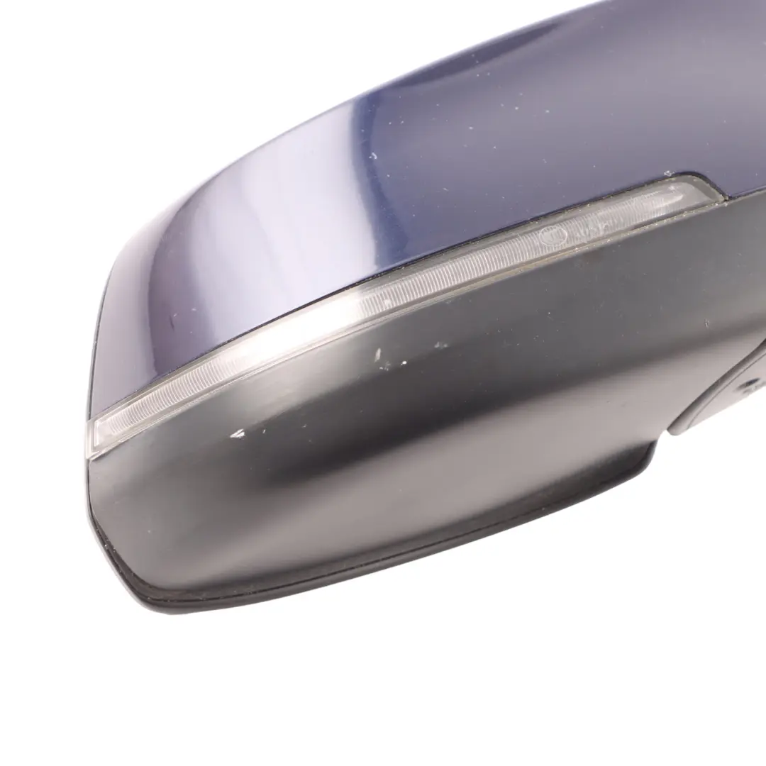 Heated Right Wing Mirror O/S Tanzanite Blue Metallic X10 to BMW 5 Series F10 F11 with Part number 7350642 BMW 5 Series F10 F11 Heated Right Wing Mirror O/S Tanzanite Blue Metallic X10 - SKU rhd-7350642-TAN - Part number 7350642