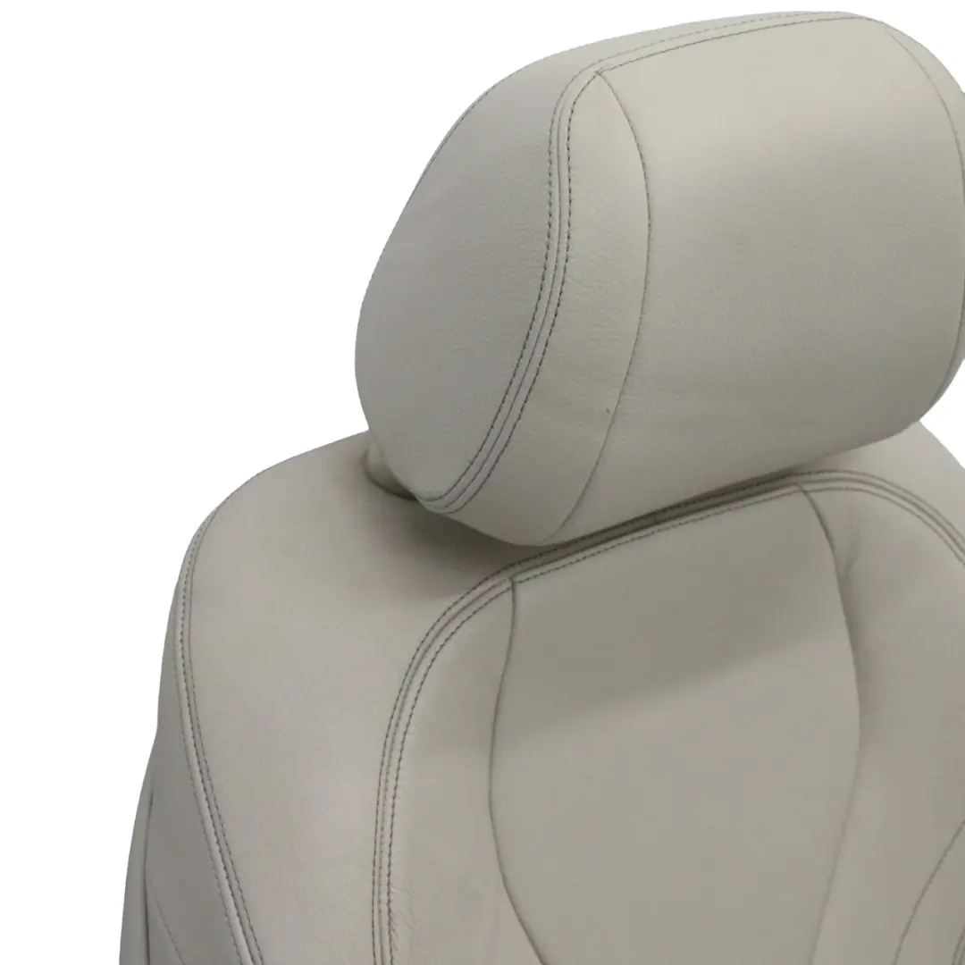 BMW F15 F16 Front Right O/S Sport Seat Leather Elfenbein Weiss Heated Memory - SKU rhd-7411450-1 - Part number 7411450