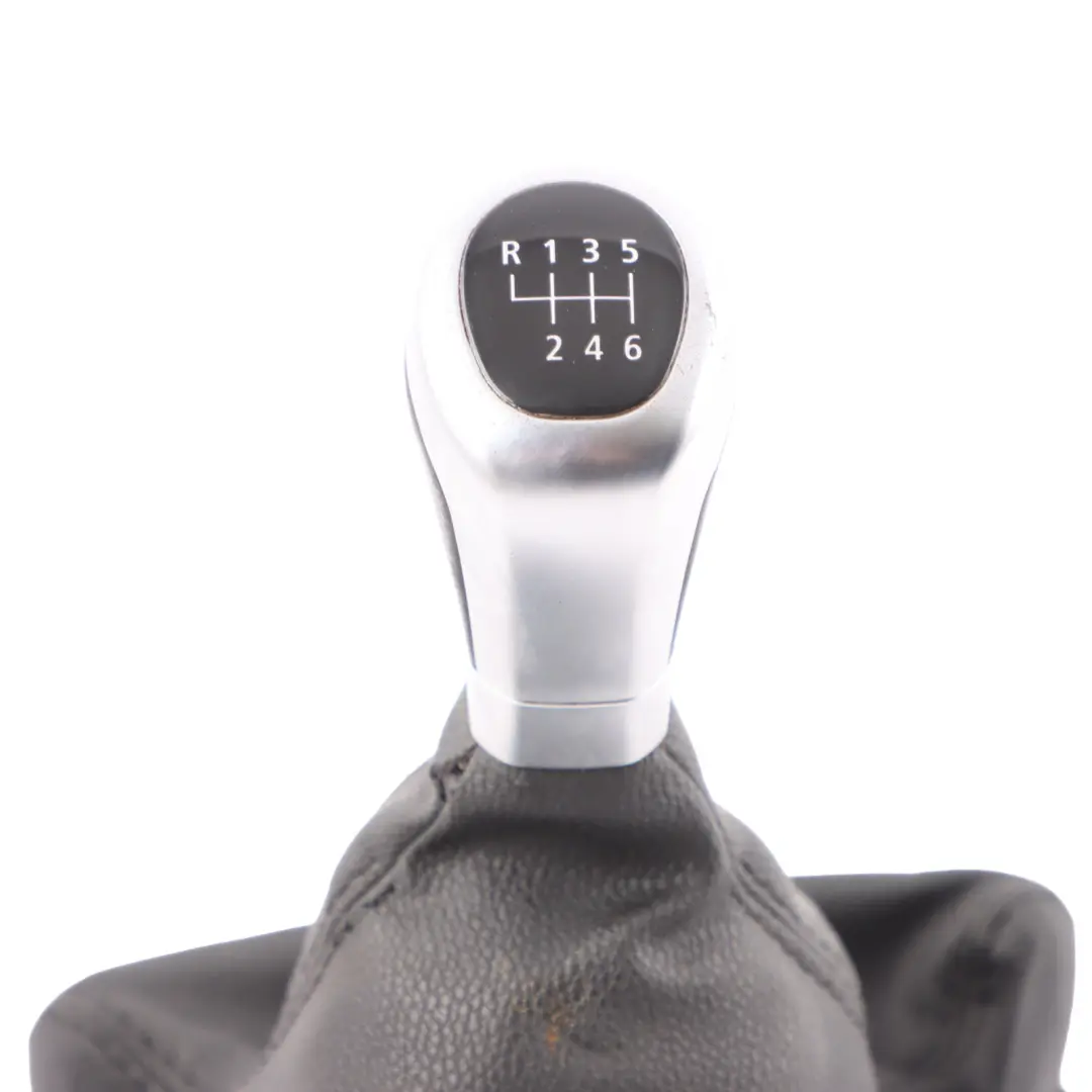 BMW E81 E82 E87 Shift Gear Knob With Cover Leather Chrome Ring - SKU rhd-7595327-1 - Part number 7595327
