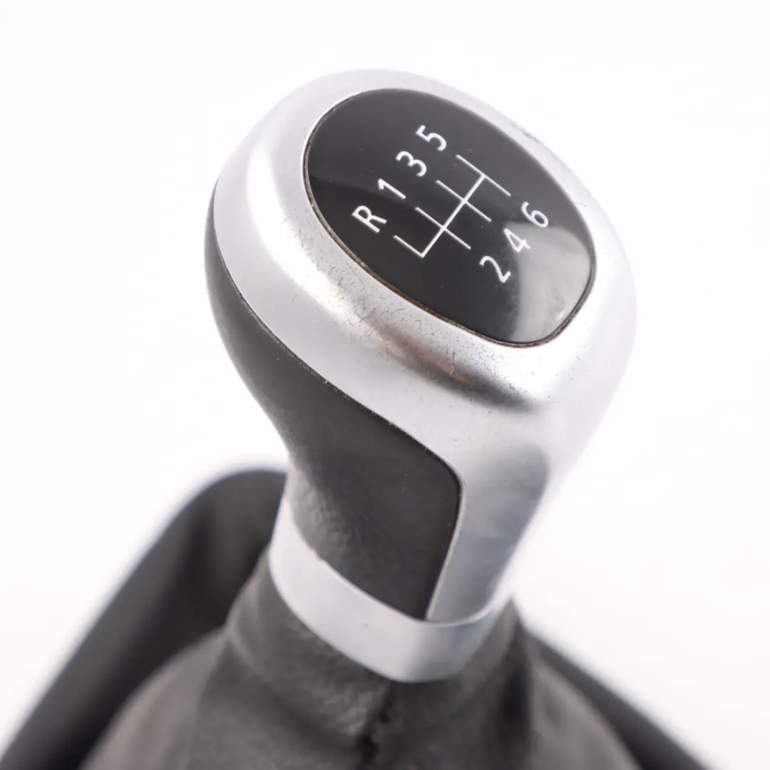 BMW E81 E82 E87 Shift Gear Knob With Cover Leather Chrome Ring - SKU rhd-7595327-1 - Part number 7595327