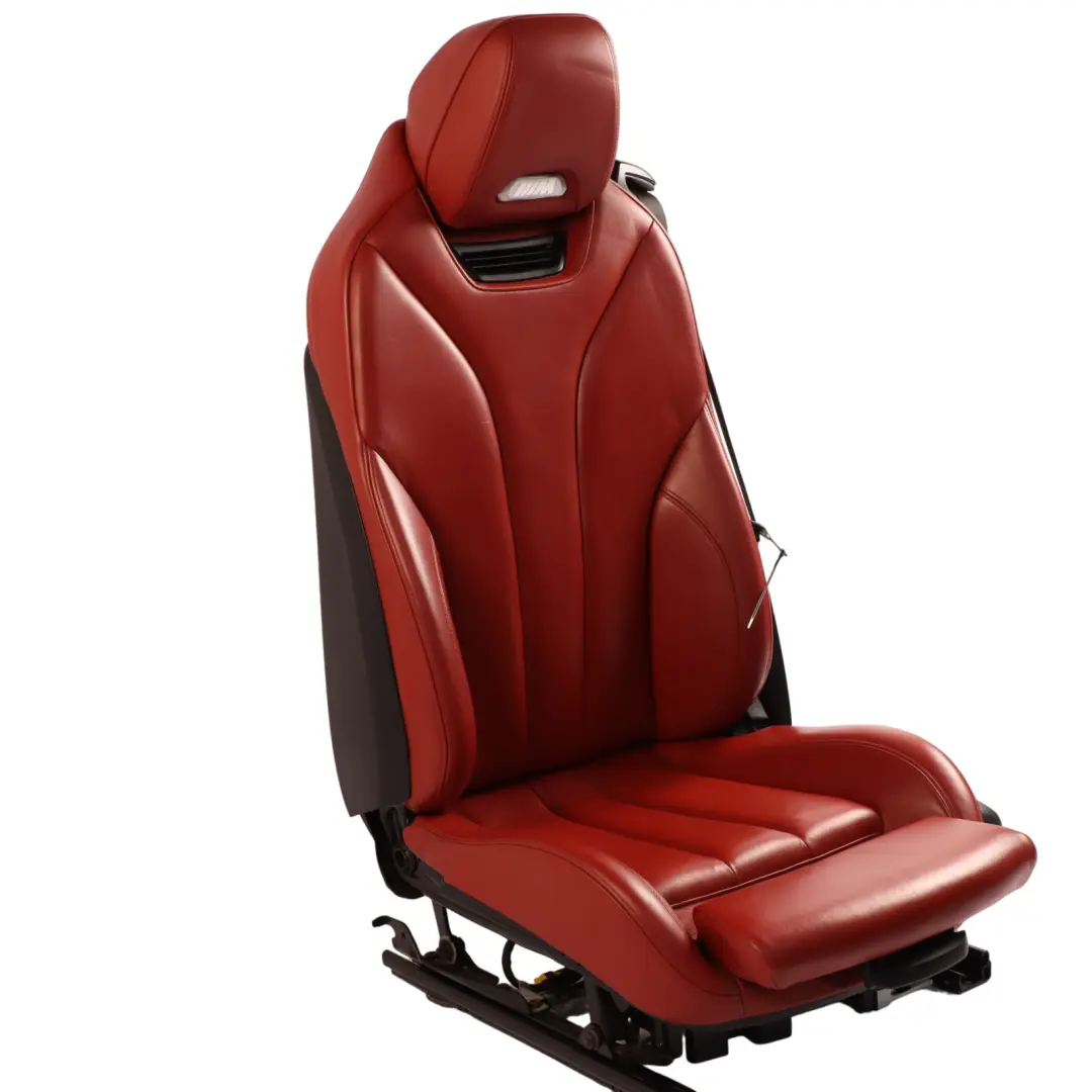  Leather Seat BMW F83 M4 M Sport Heated Front Left N/S Memory Sakhir Orange - SKU rhd-8058349-1 - Part number 8058349