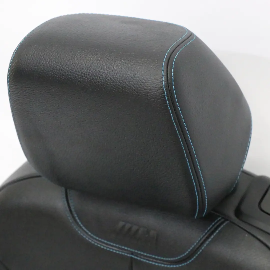 Front Seat Left N/S Heated Memory Leather Dakota Black Contrast Blue to BMW F87 M2 with Part number 8070719 BMW F87 M2 Front Seat Left N/S Heated Memory Leather Dakota Black Contrast Blue - SKU rhd-8070719-2 - Part number 8070719