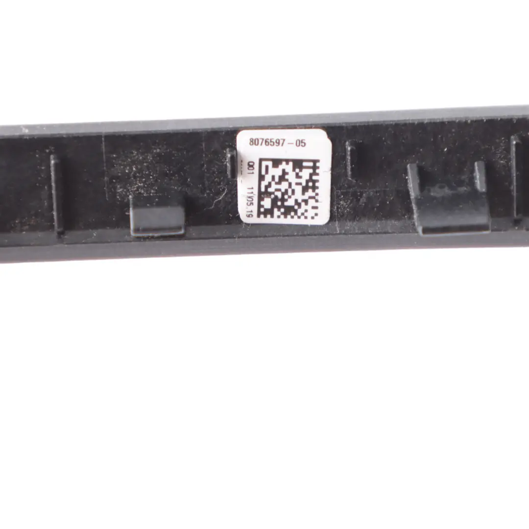 Center Console Trim BMW G20 G21 Lower Decor Strip Aluminum Tetragon to with Part number 8076597 Center Console Trim BMW G20 G21 Lower Decor Strip Aluminum Tetragon - SKU rhd-8076597 - Part number 8076597