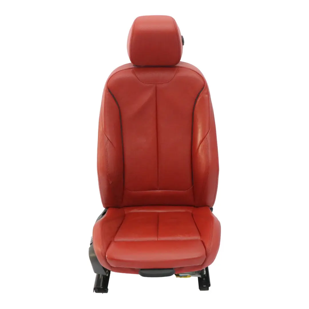 Fotel Sportowy Przód Prawo Skóra Coral Red Dakota Memory do BMW F30 F31 o numerze 8494893 BMW F30 F31 Fotel Sportowy Przód Prawo Skóra Coral Red Dakota Memory - SKU RHD-8494893-1 - Numer Części 8494893