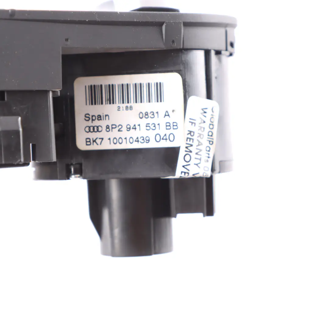 Audi A3 8P Headlight Switch Light Panel Module - SKU rhd-8P2941531BB - Part number 8P2941531BB