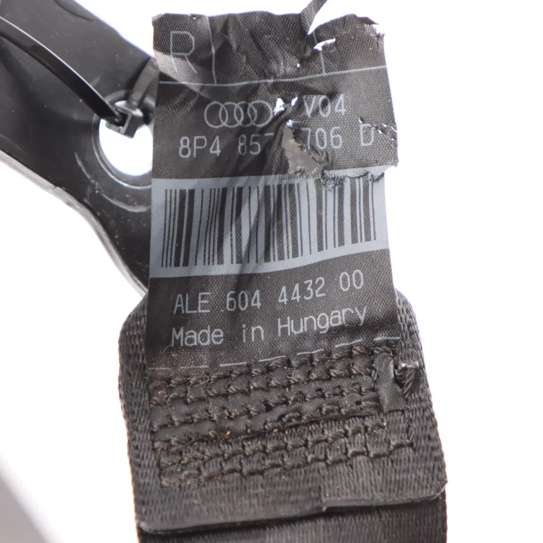 Audi A3 8P Ceinture de sécurité avant droite - SKU rhd-8P4857706D - Numéro de pièce 8P4857706D