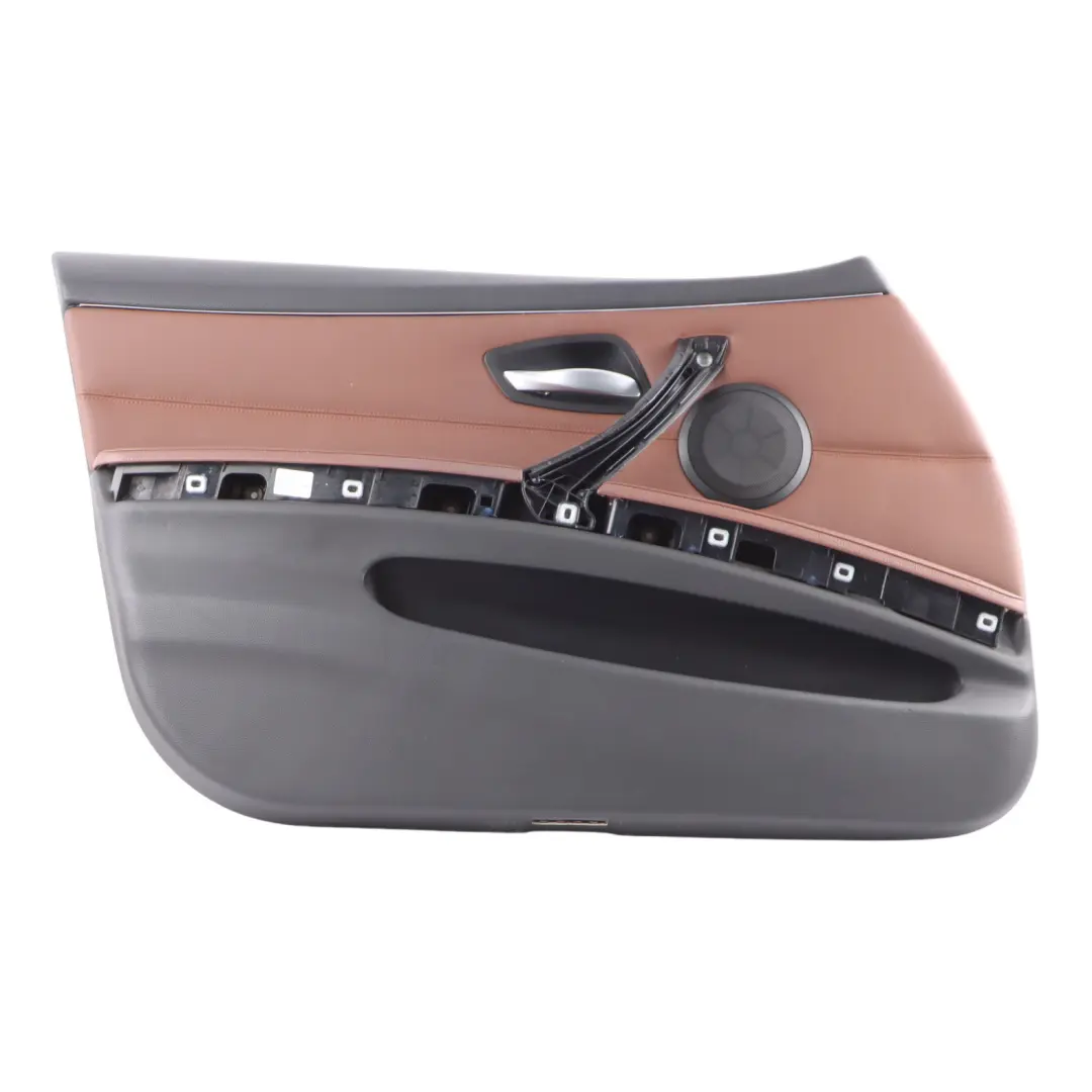 Front Left N/S Door Card Trim Panel Leather Dakota Terra to BMW 3 E90 E91 with Part number 9154213 BMW 3 E90 E91 Front Left N/S Door Card Trim Panel Leather Dakota Terra - SKU rhd-9154213 - Part number 9154213