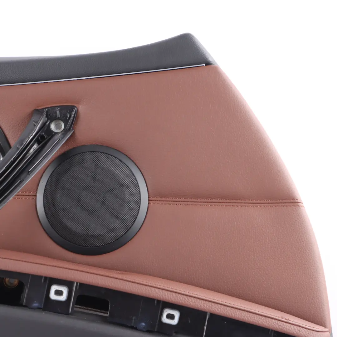 Front Left N/S Door Card Trim Panel Leather Dakota Terra to BMW 3 E90 E91 with Part number 9154213 BMW 3 E90 E91 Front Left N/S Door Card Trim Panel Leather Dakota Terra - SKU rhd-9154213 - Part number 9154213