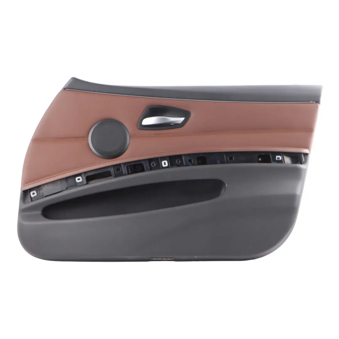Front Right O/S Door Card Trim Panel Leather Dakota Terra to BMW 3 E90 E91 with Part number 9154214 BMW 3 E90 E91 Front Right O/S Door Card Trim Panel Leather Dakota Terra - SKU rhd-9154214 - Part number 9154214