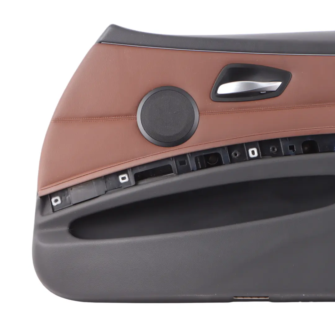 Front Right O/S Door Card Trim Panel Leather Dakota Terra to BMW 3 E90 E91 with Part number 9154214 BMW 3 E90 E91 Front Right O/S Door Card Trim Panel Leather Dakota Terra - SKU rhd-9154214 - Part number 9154214