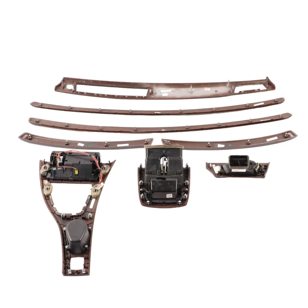 BMW 3 Series 1 E93 LCI Set Trim Console Dashboard Strip Cover Wood Walnut Light - SKU rhd-9171174-1 - Part number 9171174