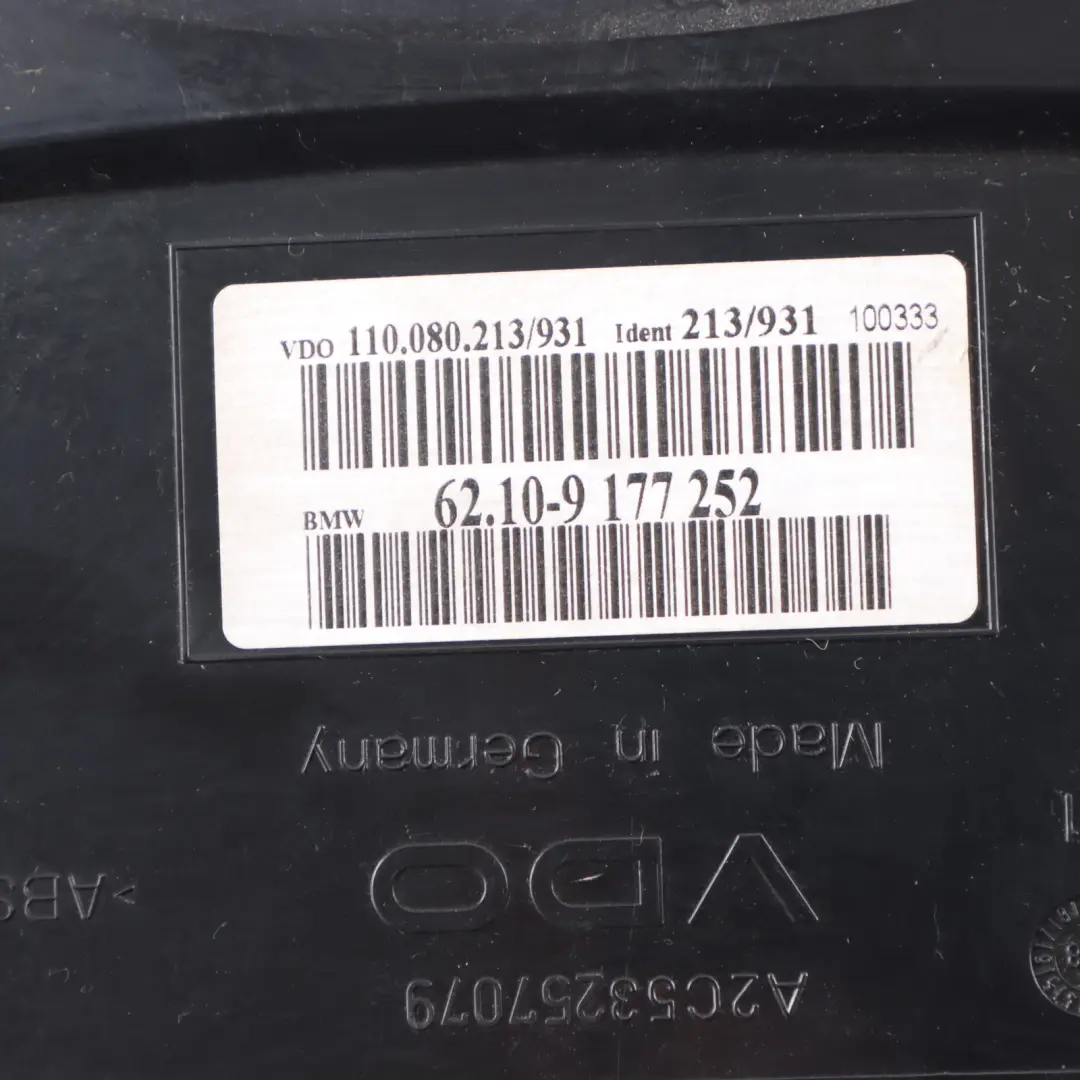 Instrument Cluster Speedo Clocks MPH Manual to BMW E60 E61 Petrol with Part number 9177252 BMW E60 E61 Petrol Instrument Cluster Speedo Clocks MPH Manual - SKU rhd-9177252-1 - Part number 9177252