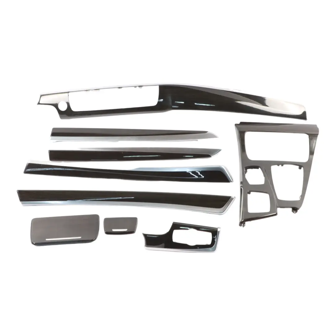 Trim Strip Set BMW F10 F11 Dashboard Console Decor Cover Wood Set Anthracite to with Part number 9206381 Trim Strip Set BMW F10 F11 Dashboard Console Decor Cover Wood Set Anthracite - SKU rhd-9206381-3 - Part number 9206381