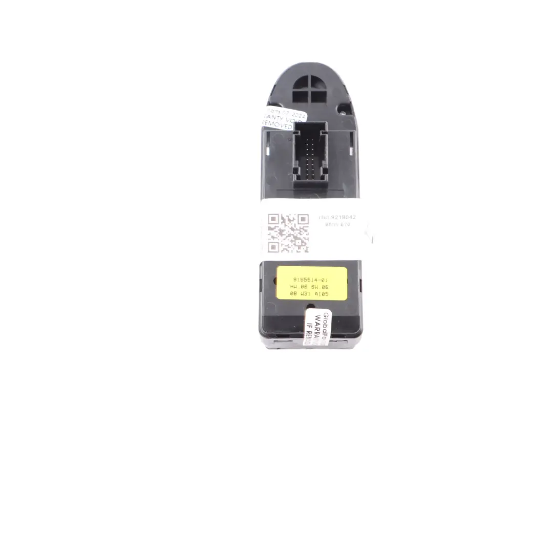 Driver's Side Window Lifter Switch Black to BMW X5 E70 X6 E71 with Part number 9218042 BMW X5 E70 X6 E71 Driver's Side Window Lifter Switch Black - SKU rhd-9218042 - Part number 9218042