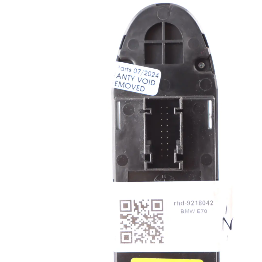 Driver's Side Window Lifter Switch Black to BMW X5 E70 X6 E71 with Part number 9218042 BMW X5 E70 X6 E71 Driver's Side Window Lifter Switch Black - SKU rhd-9218042 - Part number 9218042