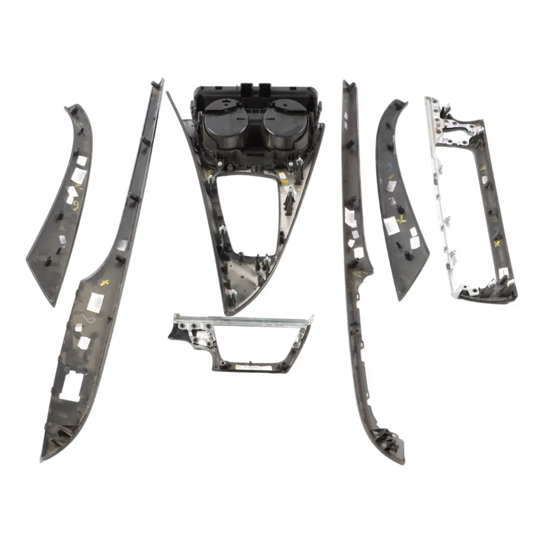  Centre Console Cover BMW F06 F13 Cup Holder Trim Panel Frame Shiny Oak Wood - SKU rhd-9242737-1 - Part number 9242737