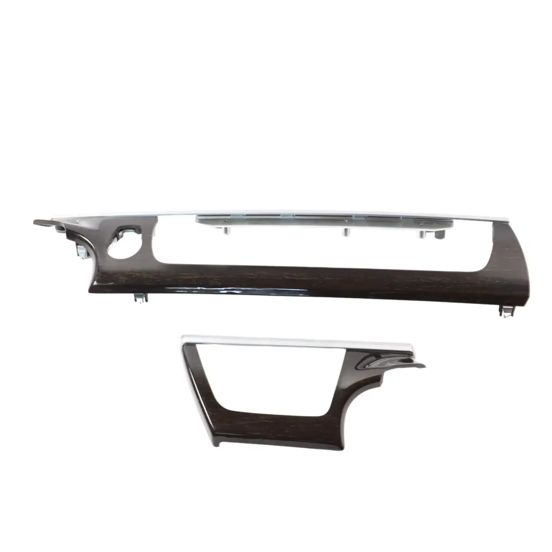  Centre Console Cover BMW F06 F13 Cup Holder Trim Panel Frame Shiny Oak Wood - SKU rhd-9242737-1 - Part number 9242737
