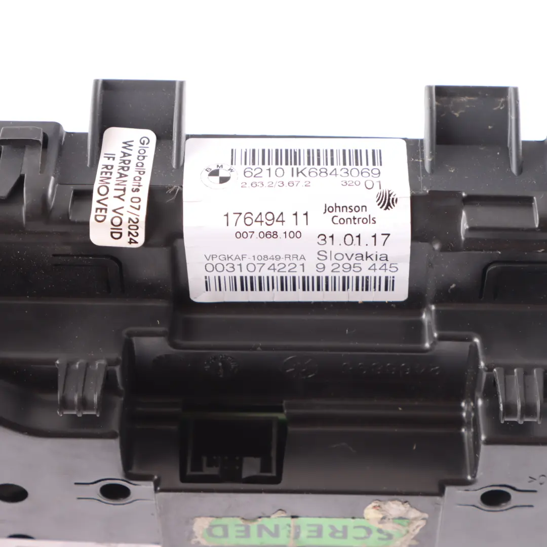 Instrument Cluster Speedo Clocks Meter MPH Manual to BMW F20 LCI Petrol with Part number 9295445 BMW F20 LCI Petrol Instrument Cluster Speedo Clocks Meter MPH Manual - SKU rhd-9295445-2 - Part number 9295445