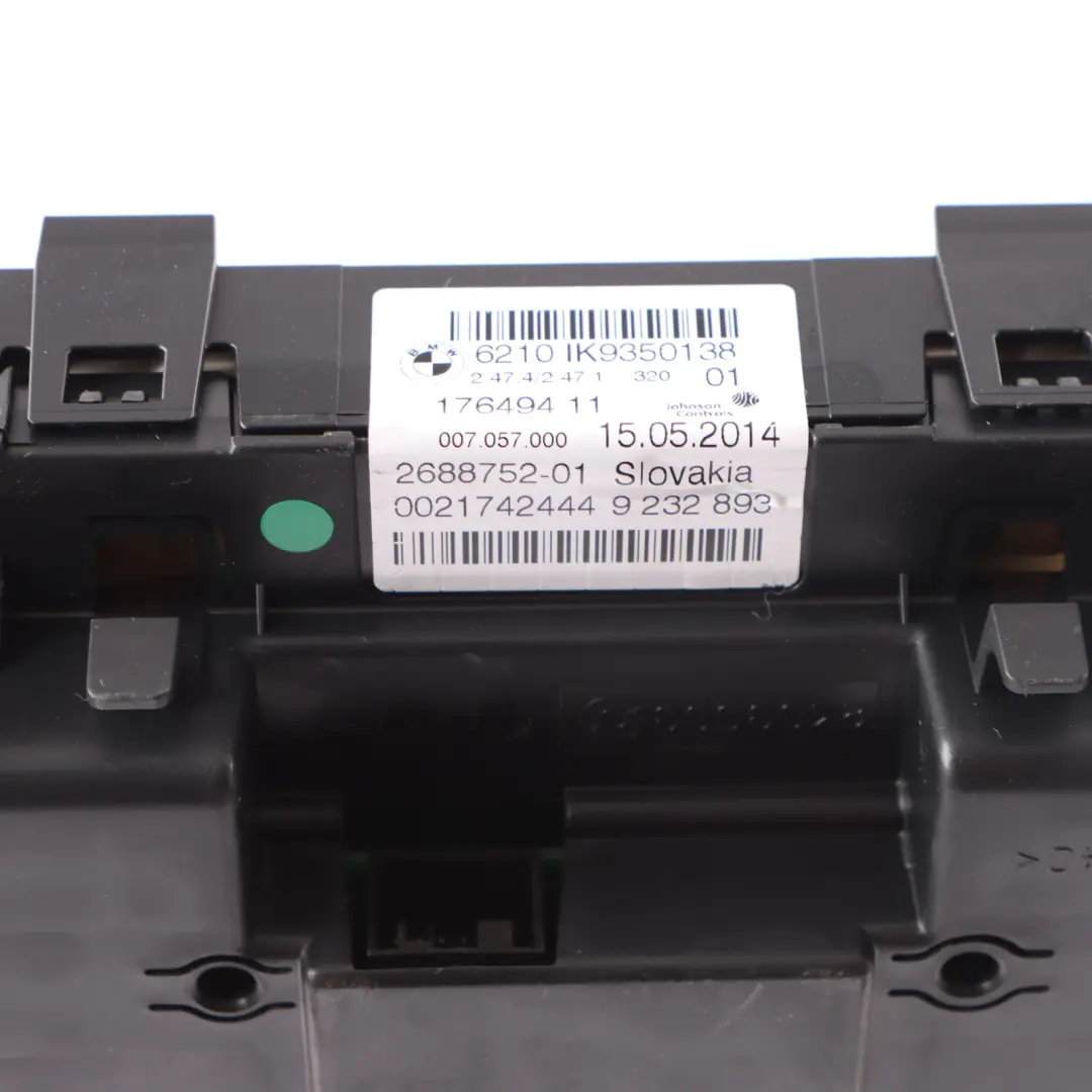 Instrument Cluster Speedo Clocks MPH Manual to BMW 3 4 Series F30 F31 F32 with Part number 9350138 BMW 3 4 Series F30 F31 F32 Instrument Cluster Speedo Clocks MPH Manual - SKU rhd-9350138 - Part number 9350138