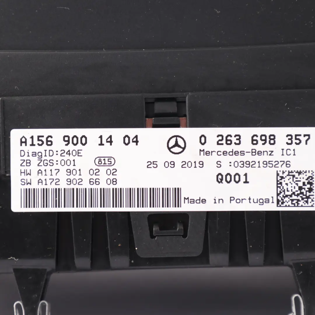 Mercedes X156 Petrol Instrument Cluster Speedometer Speedo A2059003327 - SKU rhd-A1569001404 - Part number A1569001404