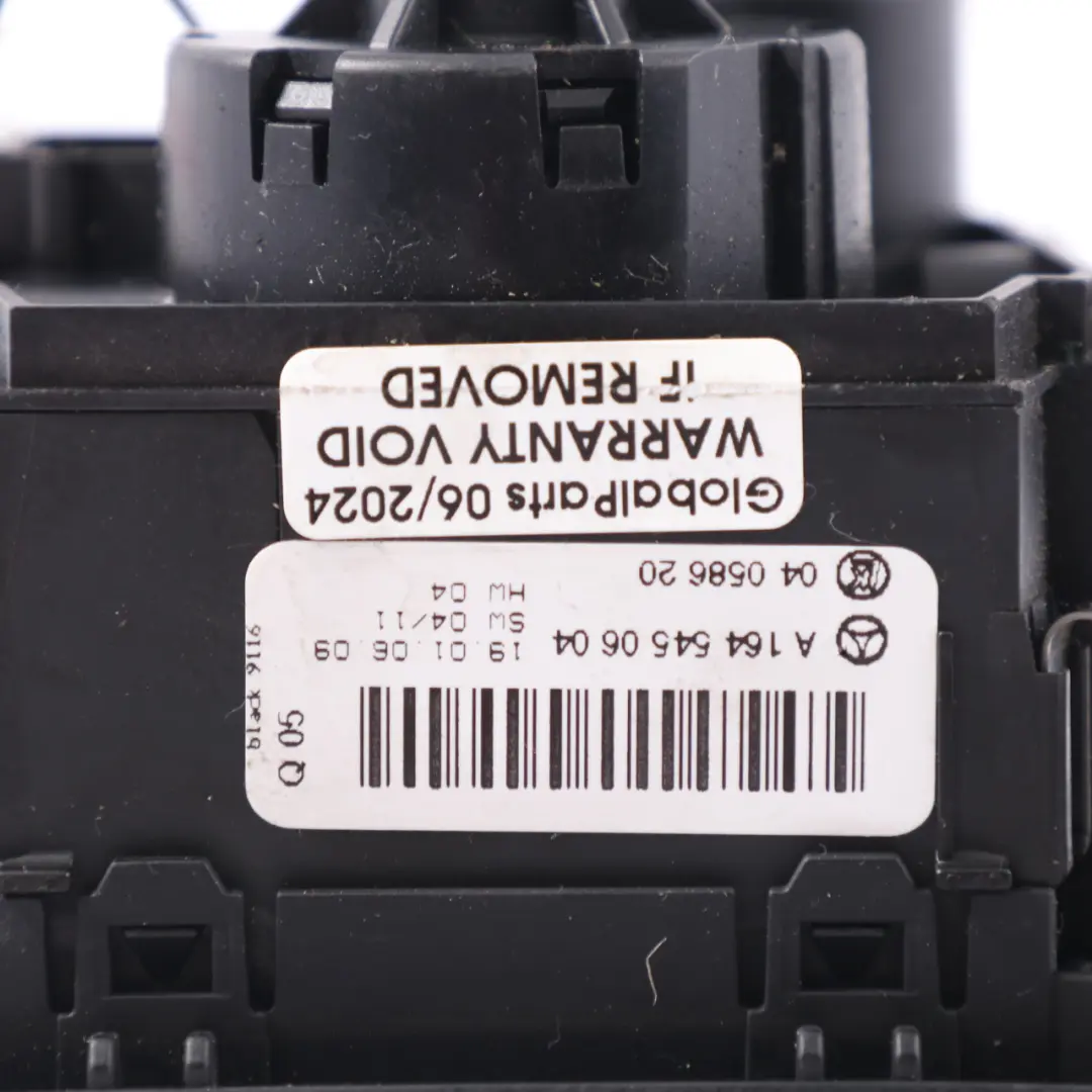 Mercedes ML W164 Light Switch Headlight Switch Unit Button Black - SKU rhd-A1645450604-1 - Part number A1645450604