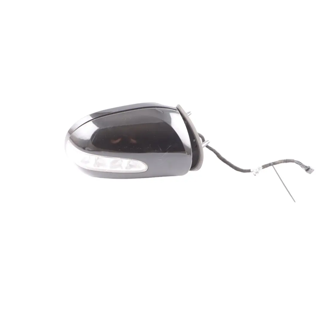 Mercedes ML W164 Wing Mirror Right O/S Power Fold Obsidian Black Metallic - 197 - SKU rhd-A1648100693-OB - Part number A1648100693