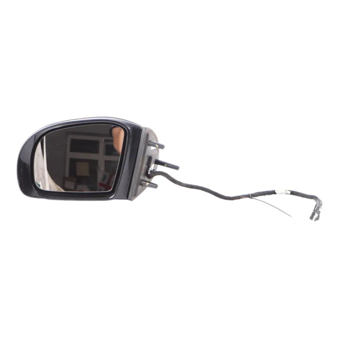 Mercedes ML W164 Wing Mirror Left N/S Power Fold Obsidian Black Metallic - 197 - SKU rhd-A1648101193-OB - Part number A1648101193