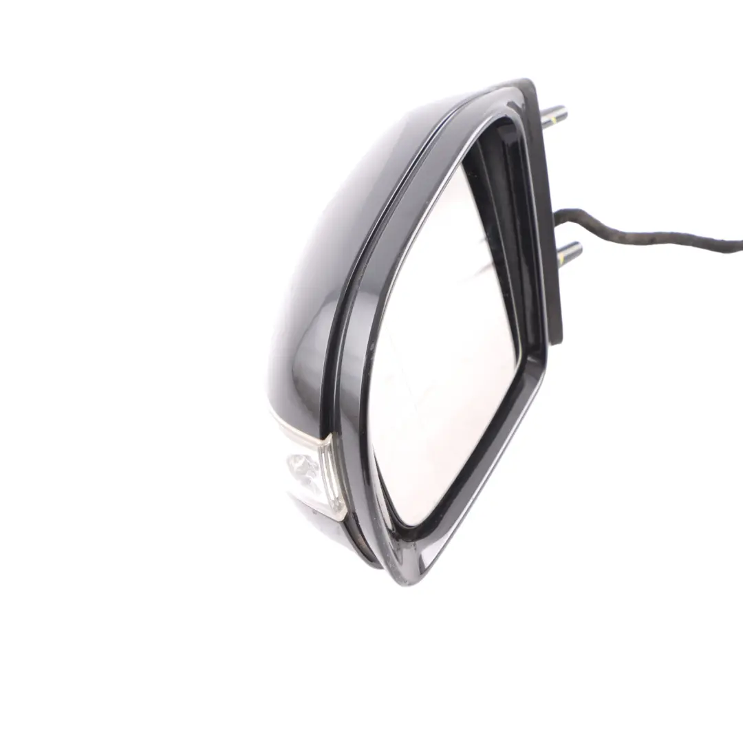 Mercedes ML W164 Wing Mirror Left N/S Power Fold Obsidian Black Metallic - 197 - SKU rhd-A1648101193-OB - Part number A1648101193