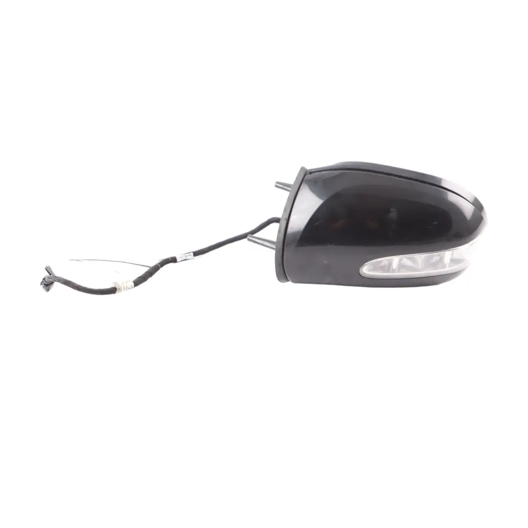 Mercedes ML W164 Wing Mirror Left N/S Power Fold Obsidian Black Metallic - 197 - SKU rhd-A1648101193-OB - Part number A1648101193
