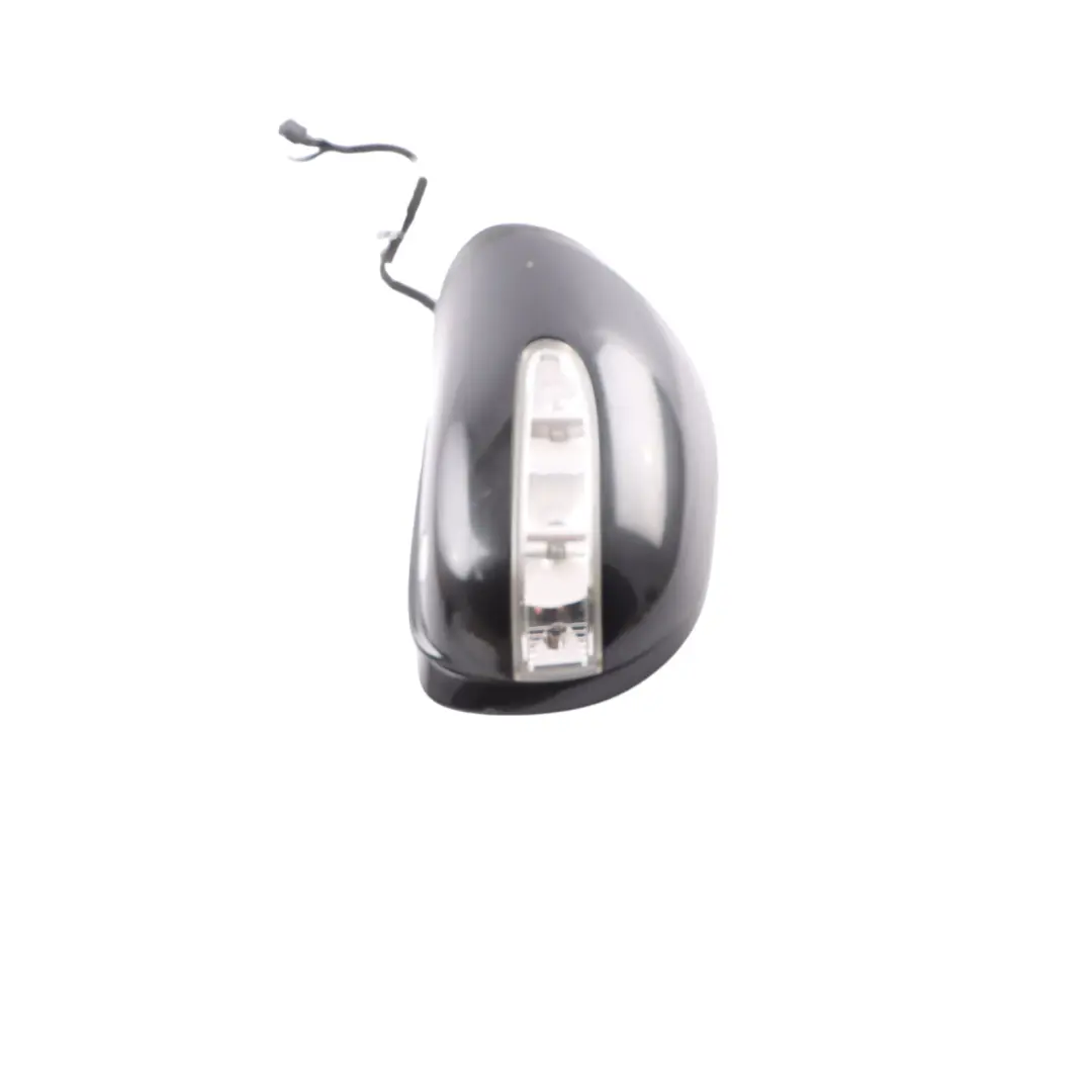 Mercedes ML W164 Wing Mirror Left N/S Power Fold Obsidian Black Metallic - 197 - SKU rhd-A1648101193-OB - Part number A1648101193