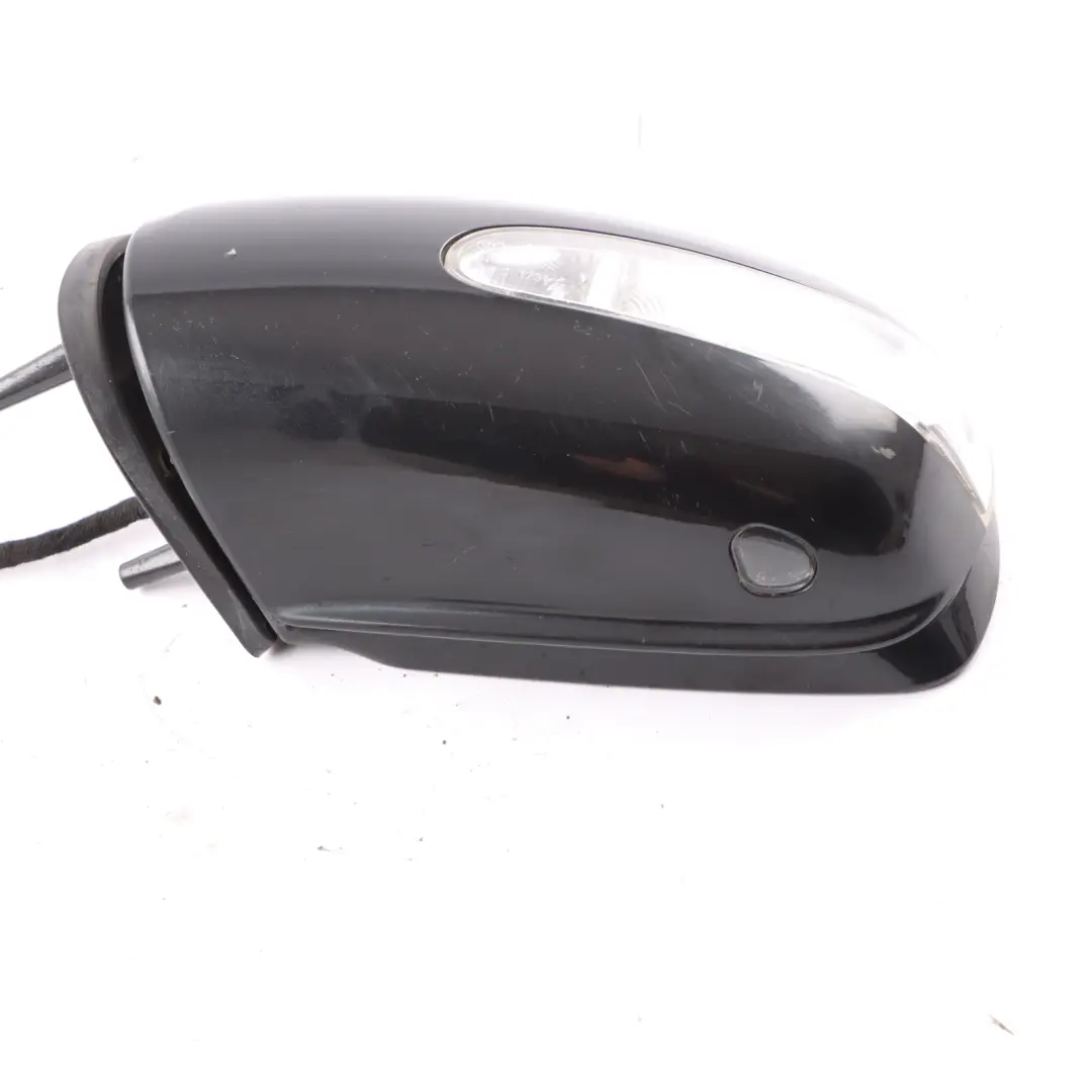 Mercedes ML W164 Wing Mirror Left N/S Power Fold Obsidian Black Metallic - 197 - SKU rhd-A1648101193-OB - Part number A1648101193