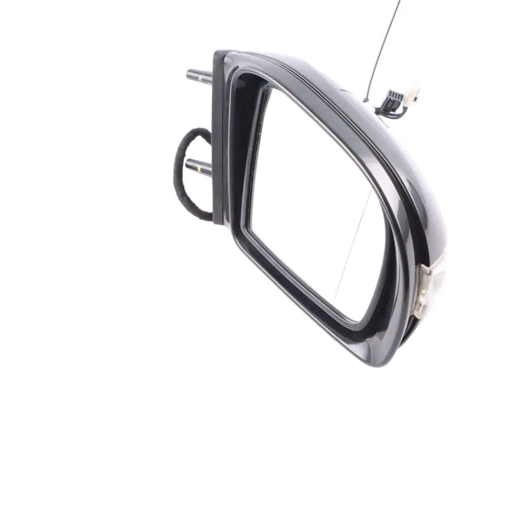 Mercedes ML W164 Wing Mirror Right O/S Power Fold Obsidian Black Metallic - 197 - SKU rhd-A1648101693-OB - Part number A1648101693