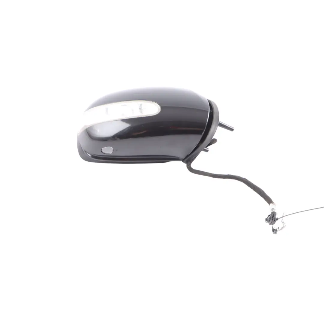 Mercedes ML W164 Wing Mirror Right O/S Power Fold Obsidian Black Metallic - 197 - SKU rhd-A1648101693-OB - Part number A1648101693