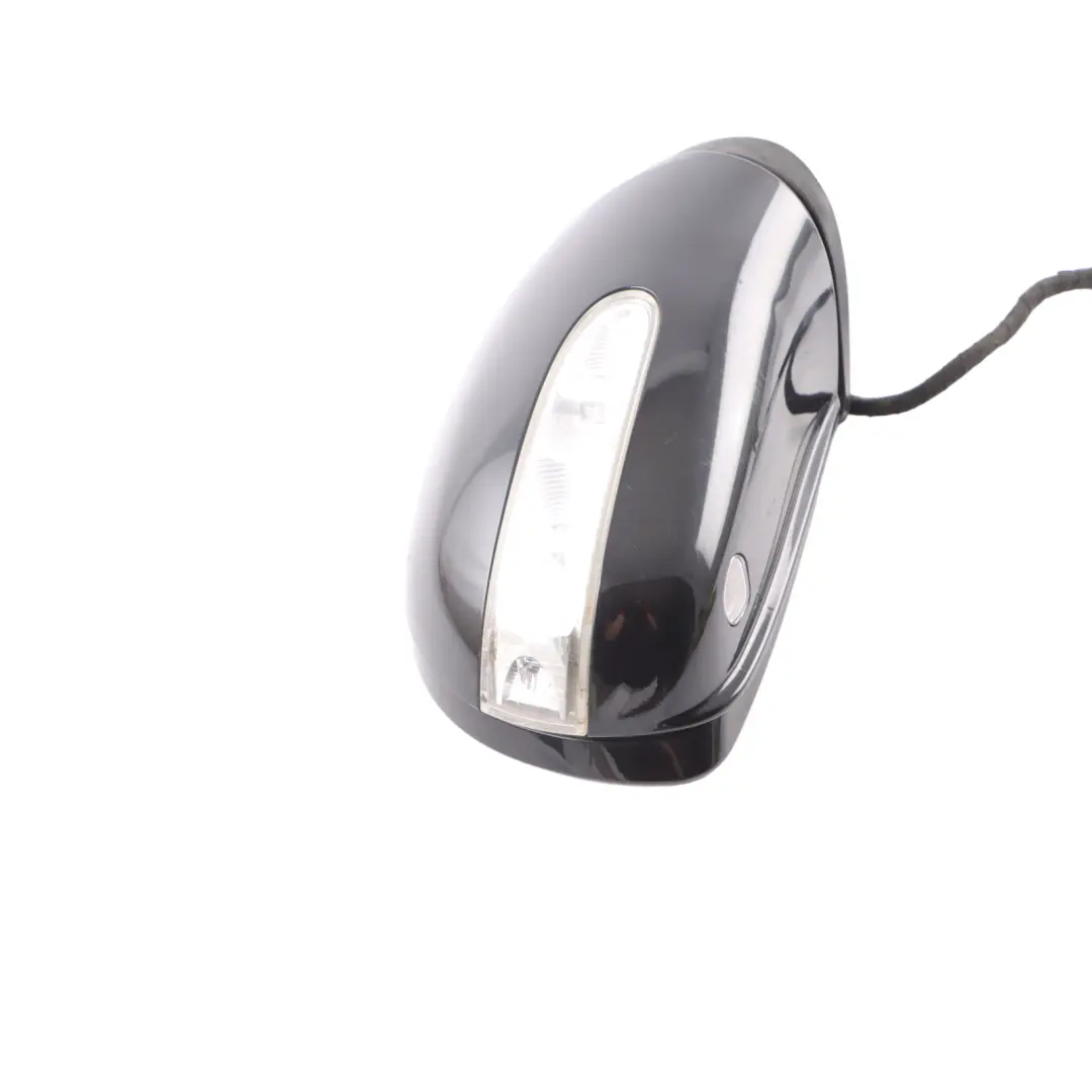 Mercedes ML W164 Wing Mirror Right O/S Power Fold Obsidian Black Metallic - 197 - SKU rhd-A1648101693-OB - Part number A1648101693