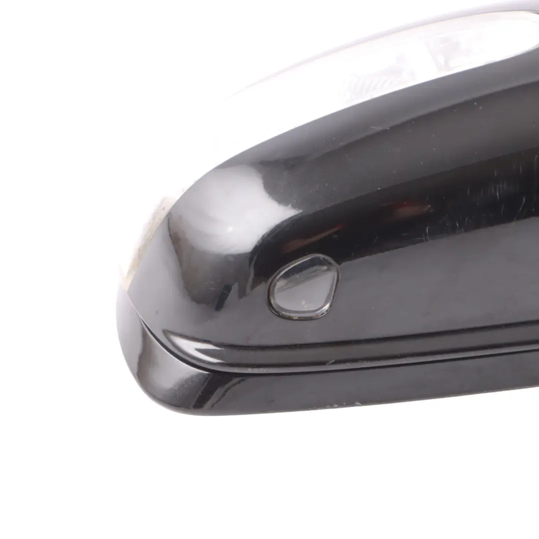 Mercedes ML W164 Wing Mirror Right O/S Power Fold Obsidian Black Metallic - 197 - SKU rhd-A1648101693-OB - Part number A1648101693