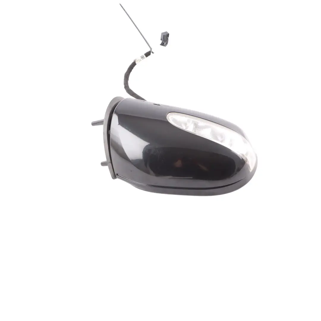 Mercedes ML W164 Wing Mirror Right O/S Power Fold Obsidian Black Metallic - 197 - SKU rhd-A1648101693-OB - Part number A1648101693
