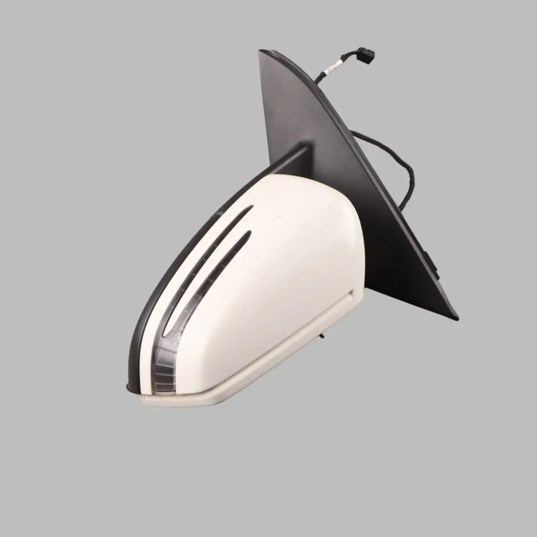 Door Wing Mirror Left N/S Outside Calcite White - 650 to Mercedes W176 with Part number A1768100176 Mercedes W176 Door Wing Mirror Left N/S Outside Calcite White - 650 - SKU rhd-A1768100176-CW1 - Part number A1768100176
