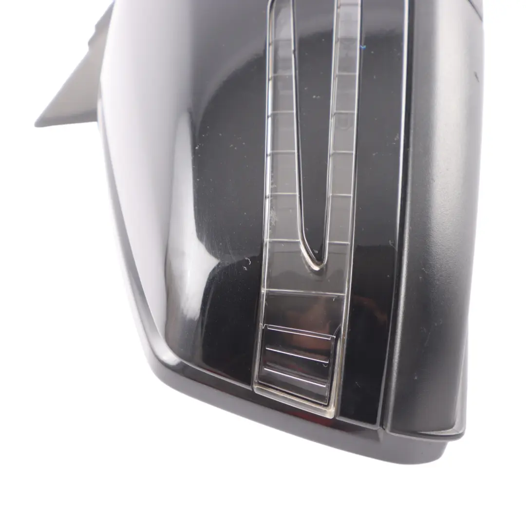 Wing Mirror Outside Power Fold Door Right O/S Kosmos Black - 191 to Mercedes W176 with Part number A1768100200 Mercedes W176 Wing Mirror Outside Power Fold Door Right O/S Kosmos Black - 191 - SKU rhd-A1768100200-COS - Part number A1768100200