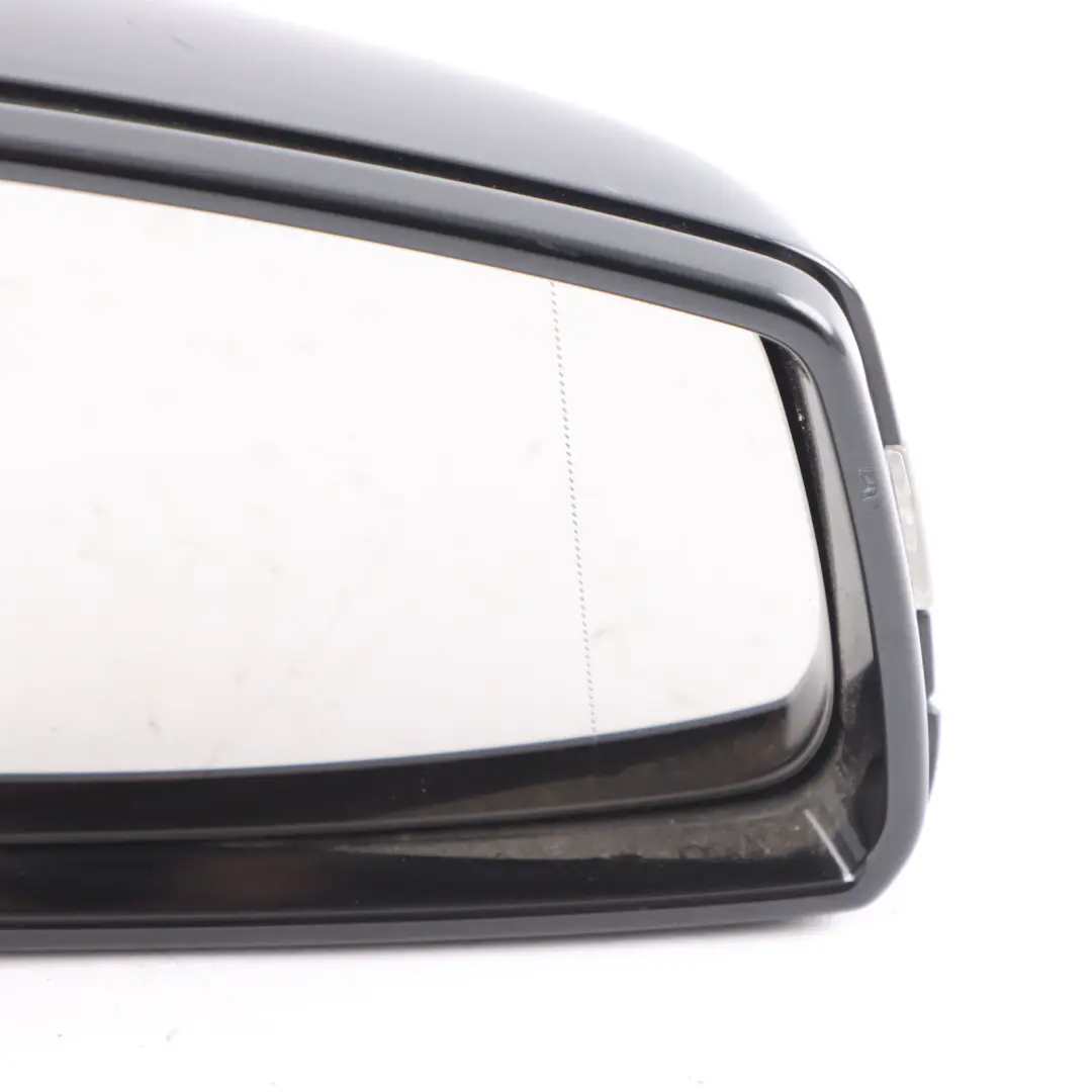 Wing Mirror Outside Power Fold Door Right O/S Kosmos Black - 191 to Mercedes W176 with Part number A1768100200 Mercedes W176 Wing Mirror Outside Power Fold Door Right O/S Kosmos Black - 191 - SKU rhd-A1768100200-COS - Part number A1768100200