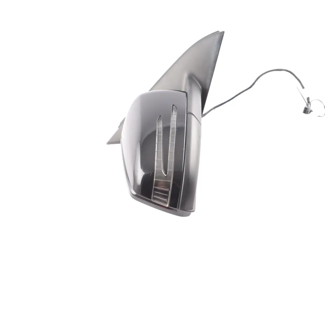 Mercedes W176 Wing Mirror Outside Power Fold Door Right O/S Kosmos Black - 191 - SKU rhd-A1768100200-COS - Part number A1768100200