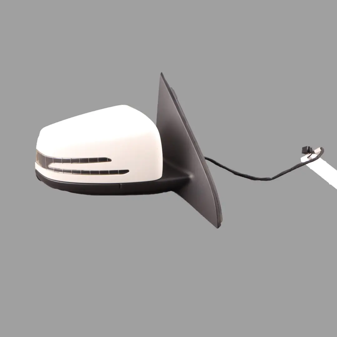 Wing Mirror Door Right O/S Outside Calcite White - 650 to Mercedes W176 with Part number A1768100276 Mercedes W176 Wing Mirror Door Right O/S Outside Calcite White - 650 - SKU rhd-A1768100276-CW - Part number A1768100276