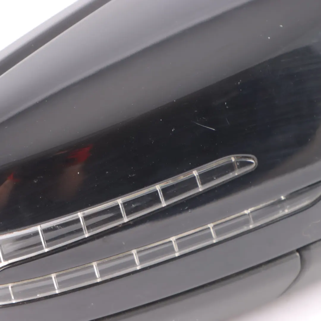 Mercedes W176 Wing Mirror Door Right O/S Outside Night Black - 696 - SKU rhd-A1768100276-NIB - Part number A1768100276