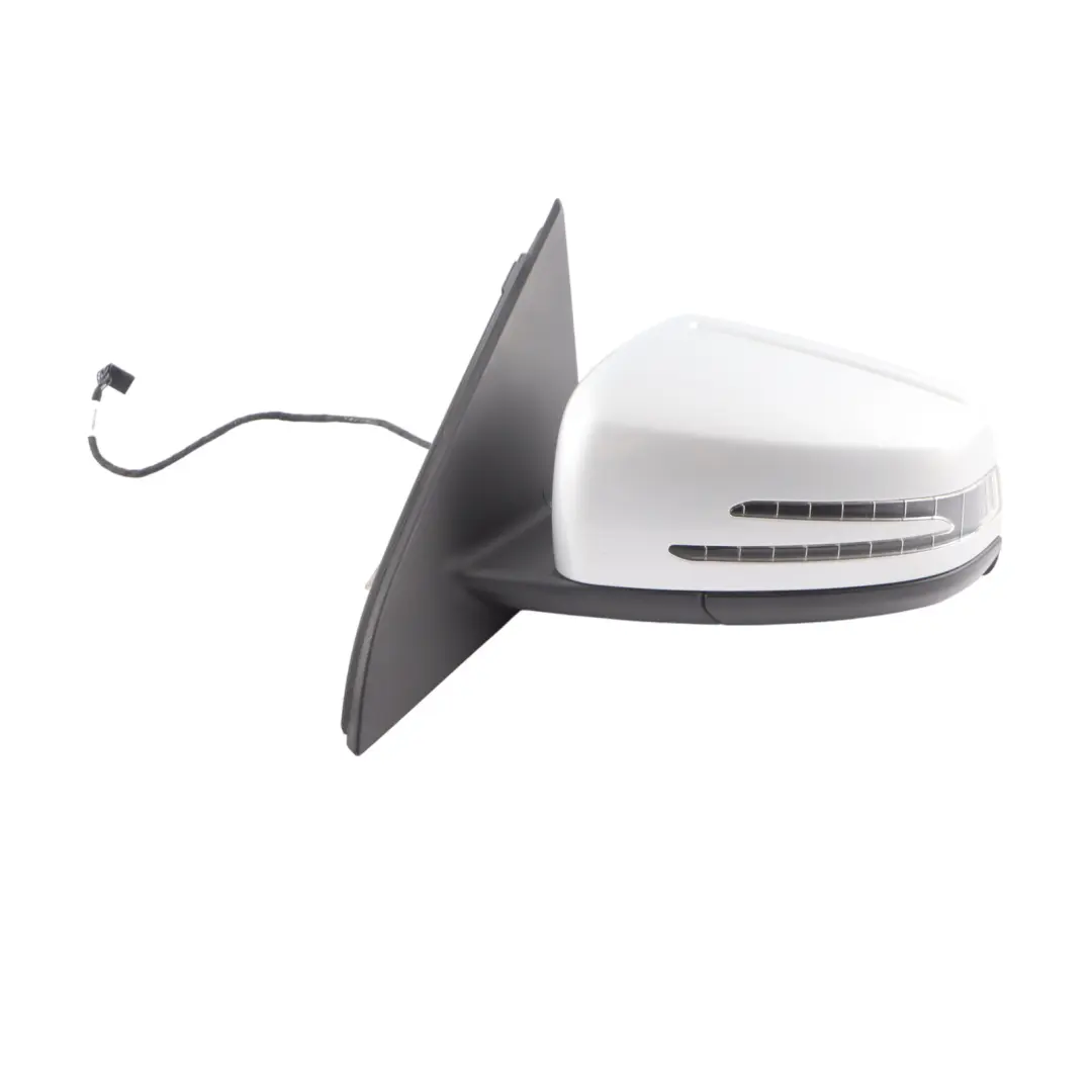 Mercedes W176 Wing Mirror Outside Power Fold Door Left N/S Polar Silver - 761 - SKU rhd-A1768100300-PLS1 - Part number A1768100300