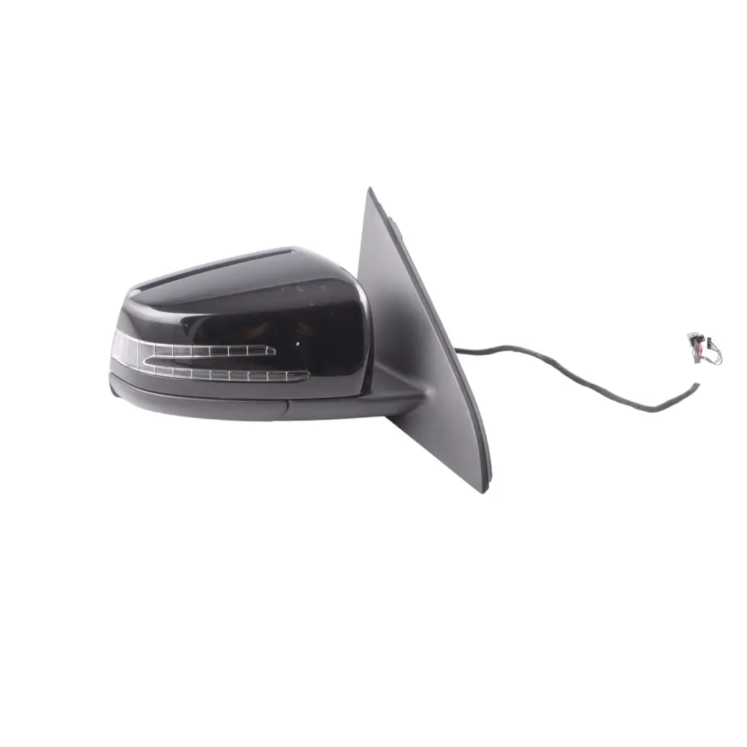 Mercedes W176 Wing Mirror Door Right O/S Outside Power Fold Black - SKU rhd-A1768100400-BLK - Part number A1768100400