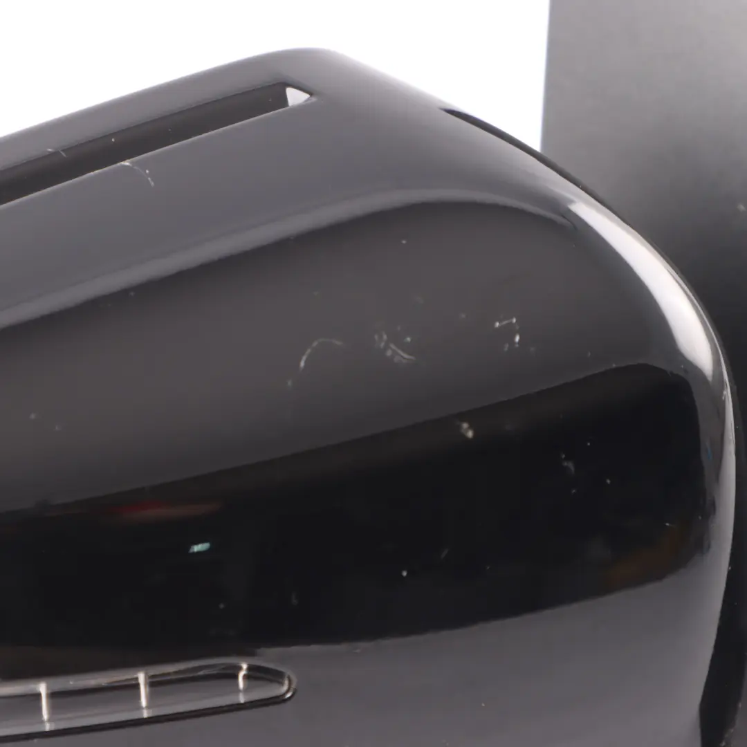 Mercedes W176 Wing Mirror Door Right O/S Outside Power Fold Black - SKU rhd-A1768100400-BLK - Part number A1768100400