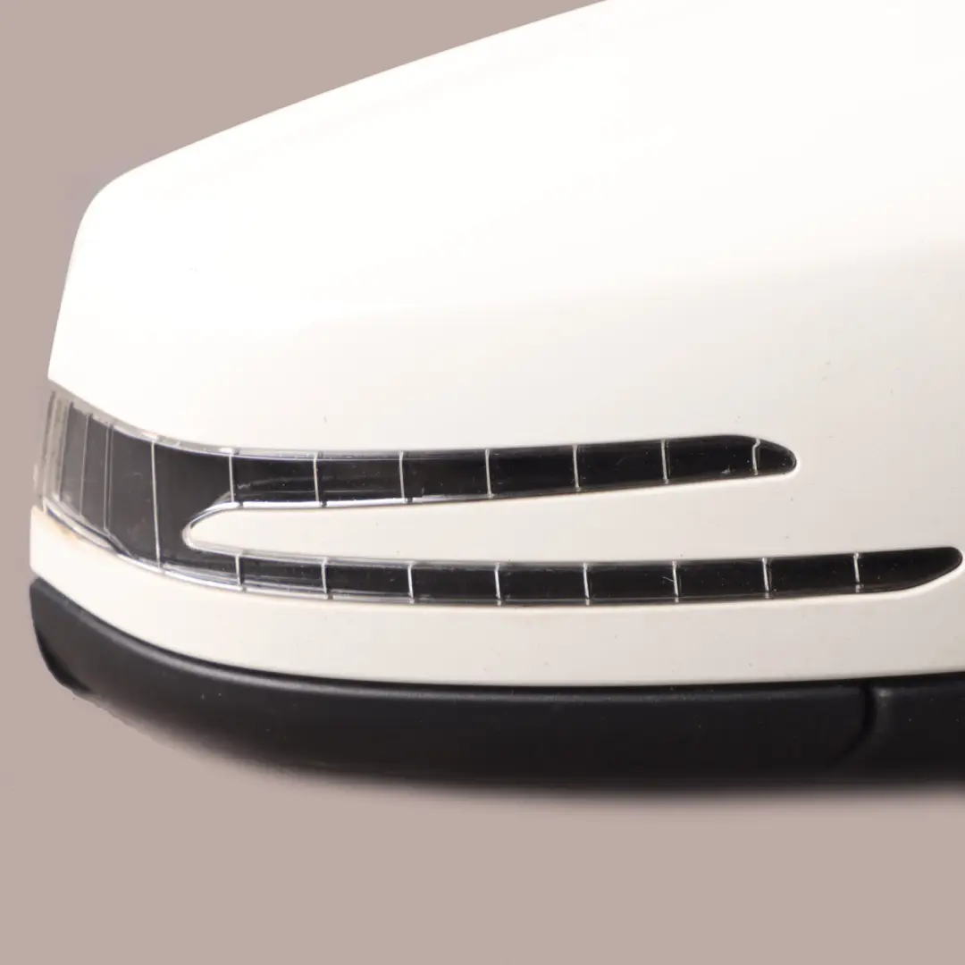 Wing Mirror Door Right O/S Outside Power Fold Calcite White - 650 to Mercedes W176 with Part number A1768100400 Mercedes W176 Wing Mirror Door Right O/S Outside Power Fold Calcite White - 650 - SKU rhd-A1768100400-CW - Part number A1768100400