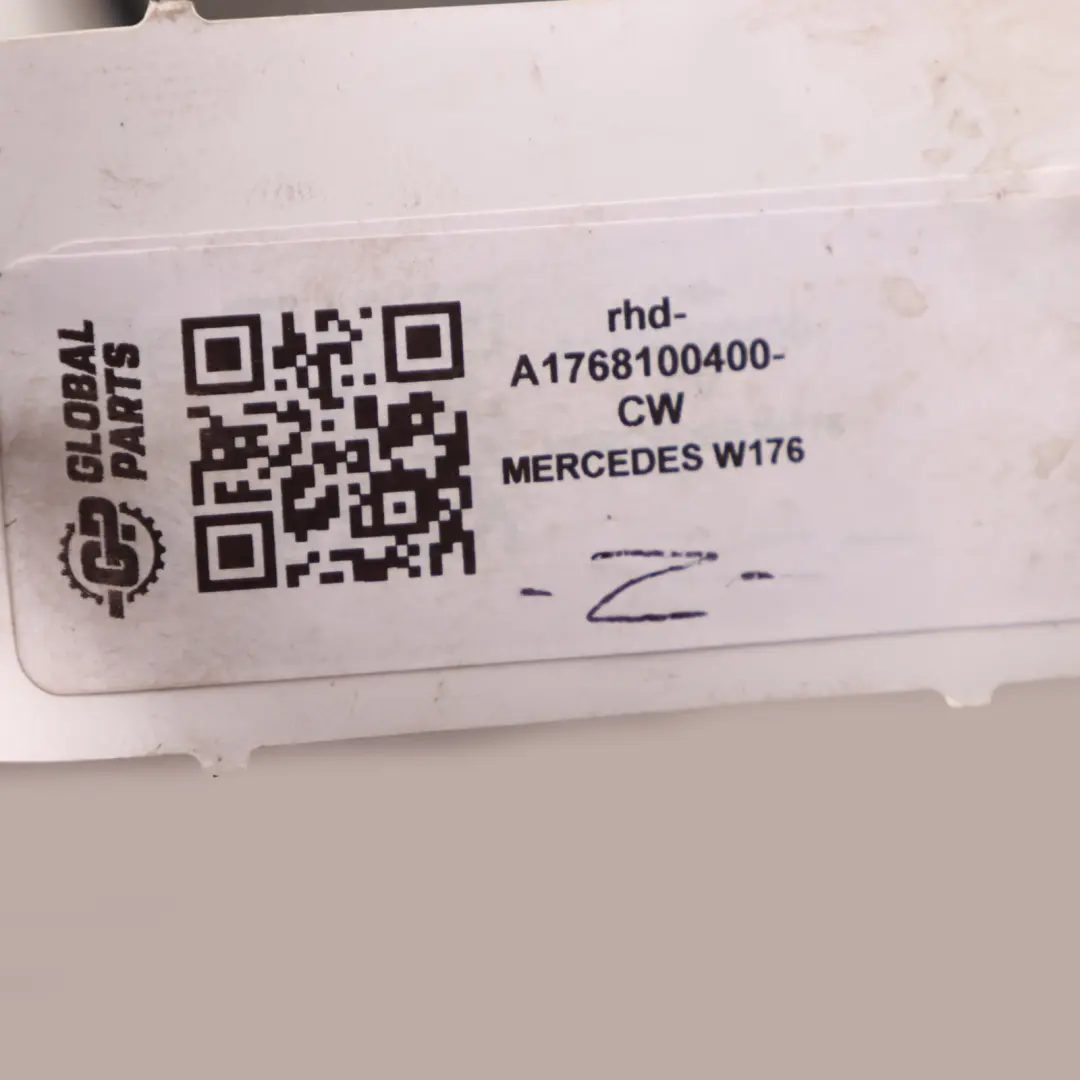 Wing Mirror Door Right O/S Outside Power Fold Calcite White - 650 to Mercedes W176 with Part number A1768100400 Mercedes W176 Wing Mirror Door Right O/S Outside Power Fold Calcite White - 650 - SKU rhd-A1768100400-CW - Part number A1768100400