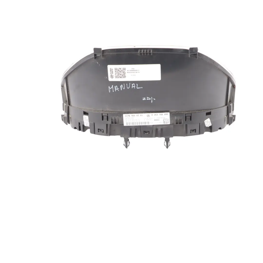 Instrument Cluster Speedo Clocks Manual to Mercedes W176 Diesel with Part number A1769000201 Mercedes W176 Diesel Instrument Cluster Speedo Clocks Manual - SKU rhd-A1769000201-1 - Part number A1769000201