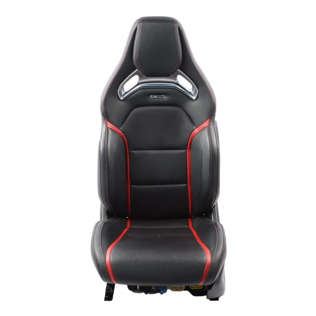 Front Seat Mercedes C117 W176 Left N/S AMG Leather Black Red Heated Memory to with Part number A1769103802 Front Seat Mercedes C117 W176 Left N/S AMG Leather Black Red Heated Memory - SKU rhd-A1769103802-3 - Part number A1769103802