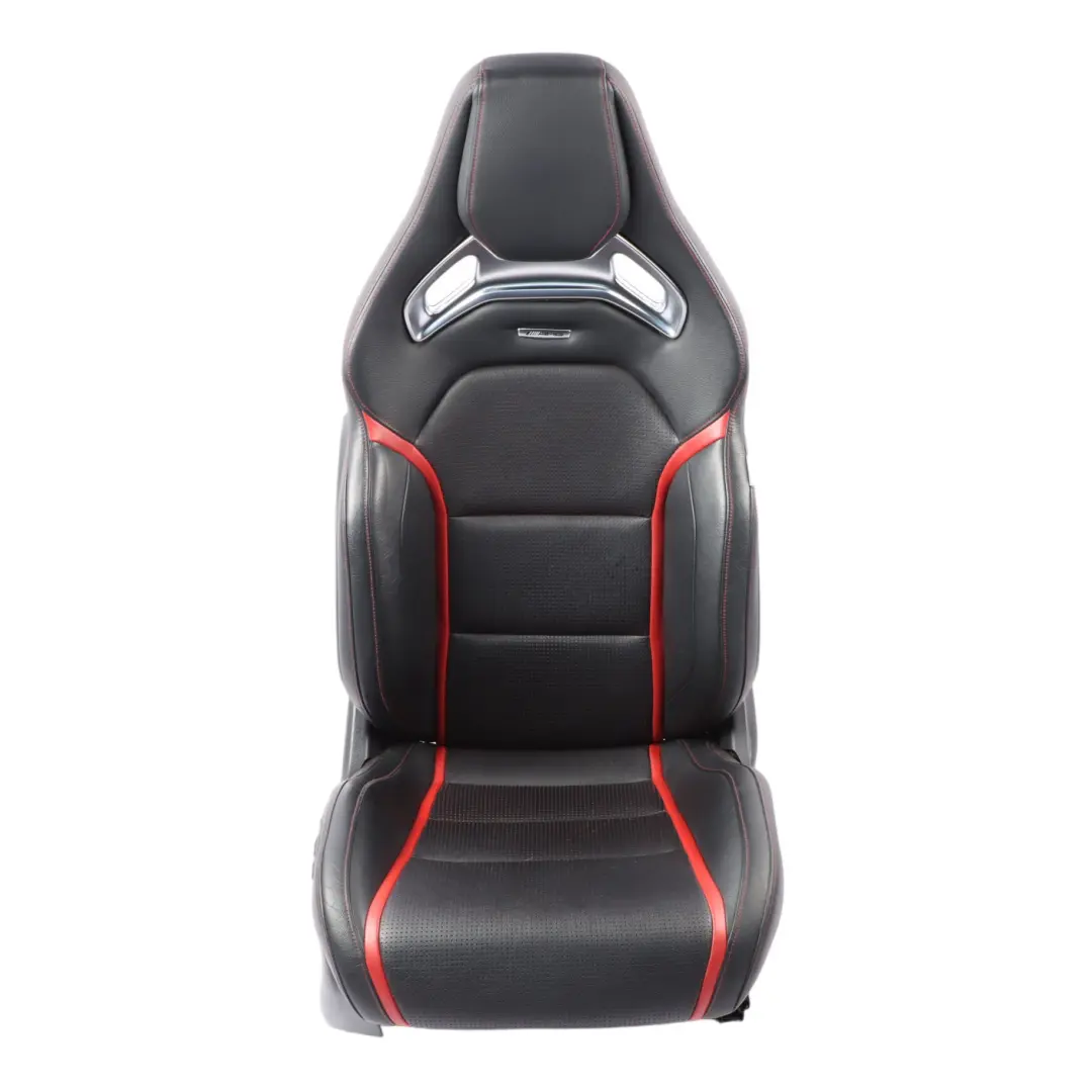 Front Seat Mercedes C117 W176 Right O/S AMG Leather Black Red Heated Memory to with Part number A1769103802 Front Seat Mercedes C117 W176 Right O/S AMG Leather Black Red Heated Memory - SKU rhd-A1769103802-4 - Part number A1769103802